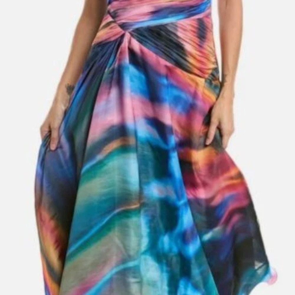 Theia Multicolor Maxi Dress
